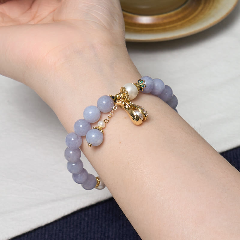 Inner Peace And Stress Relief Aquamarine Jade Blue Bracelet Bangle Bundle