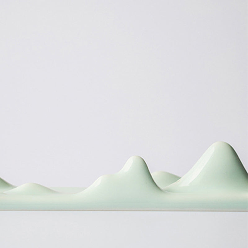 Mountain Cloud Incense Burner for Meditation & Balance - White & Green Styles