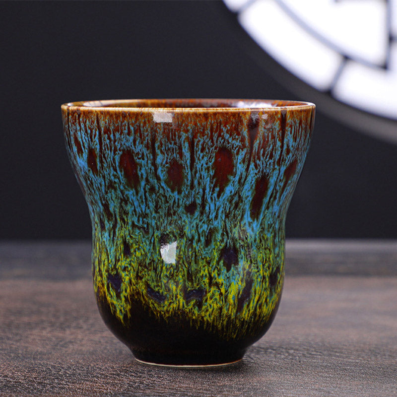 Vintage Kiln Change Design Ceramic Coffee Mug Tea Cup 150ml