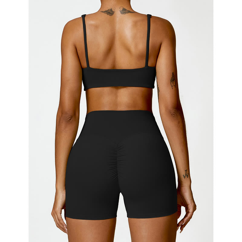 Breathable Stretch Backless Yoga Meditation 2-Piece Outfit