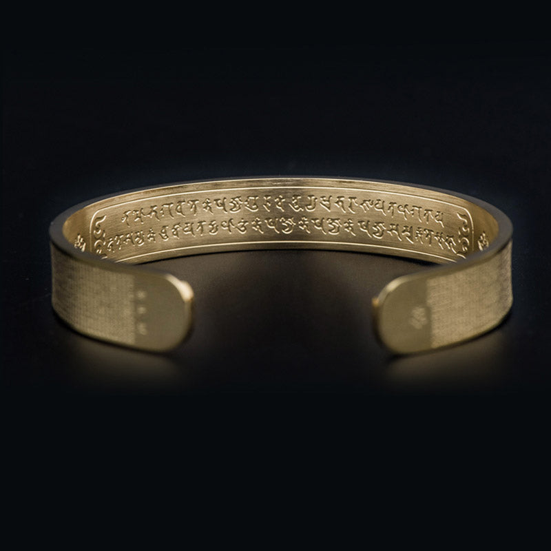 Shurangama Mantra Engraving Titanium Steel Blessing Bracelet