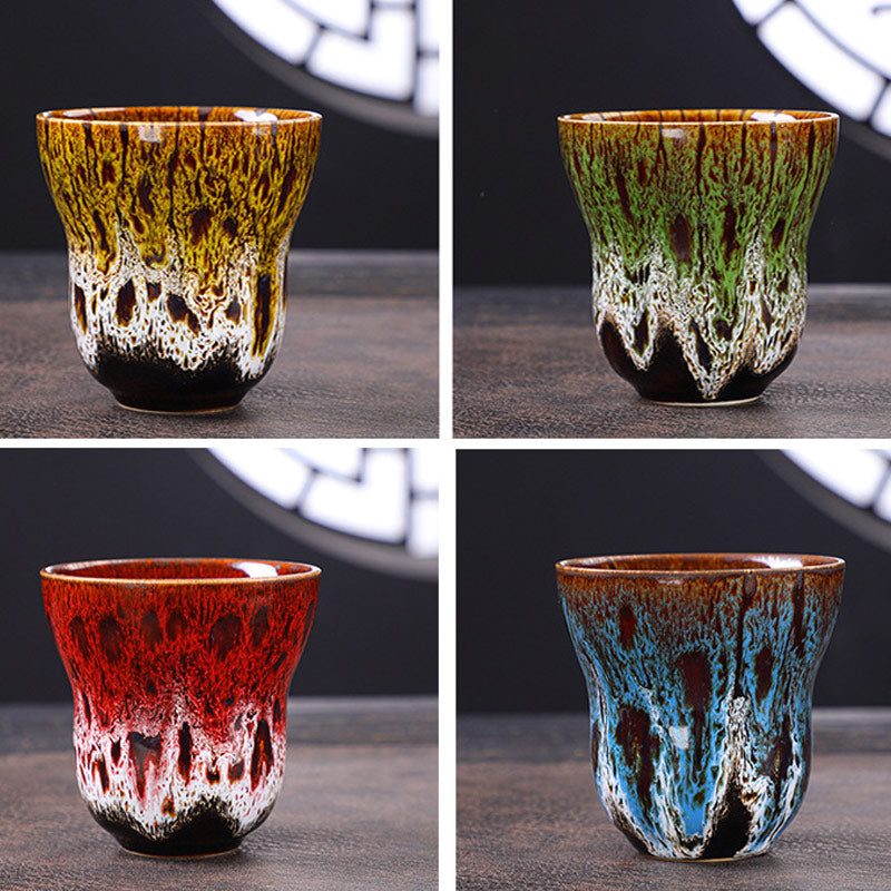 Vintage Kiln Change Design Ceramic Coffee Mug Tea Cup 150ml