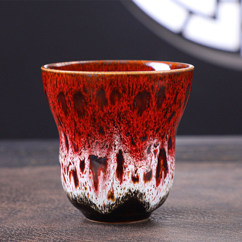 Vintage Kiln Change Design Ceramic Coffee Mug Tea Cup 150ml