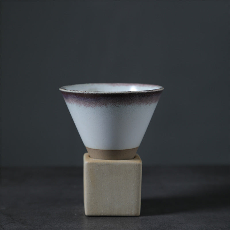 Vintage Gradient Ceramic Coffee Mug Tea Latte Espresso Coffee Cup With Base 200ml