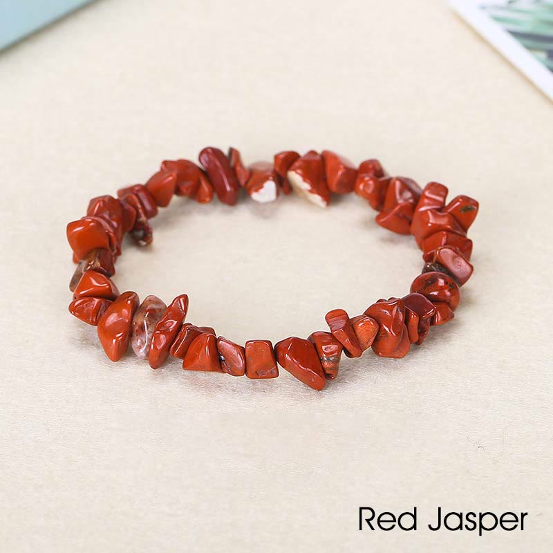 Irregular Cut Crystal Stone Bracelet | Natural Energy Anchor