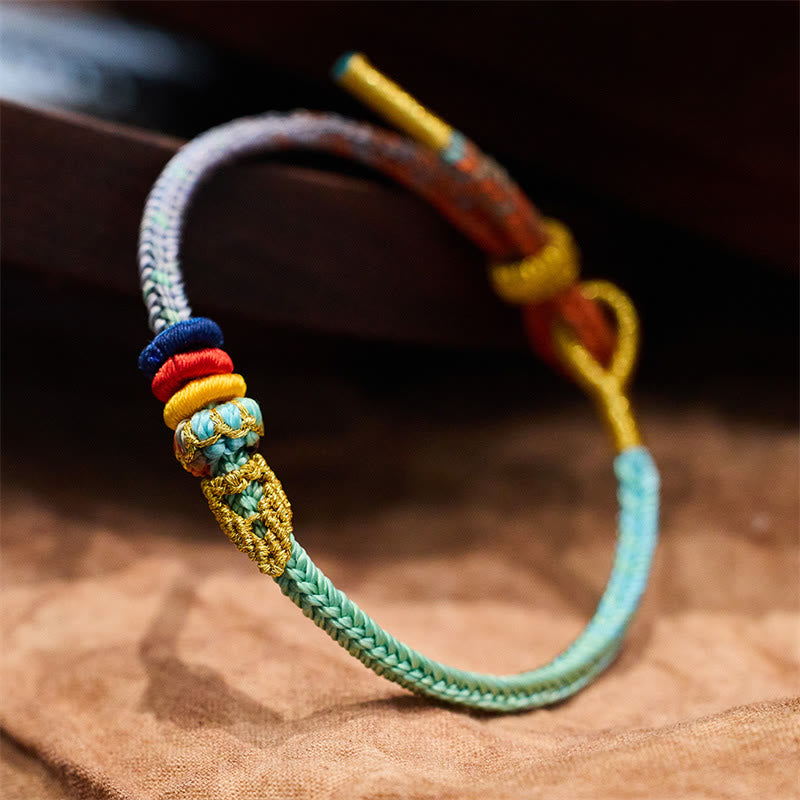 Hand-Braided Eight-Thread Rope Endless Knot Harmony Bracelet
