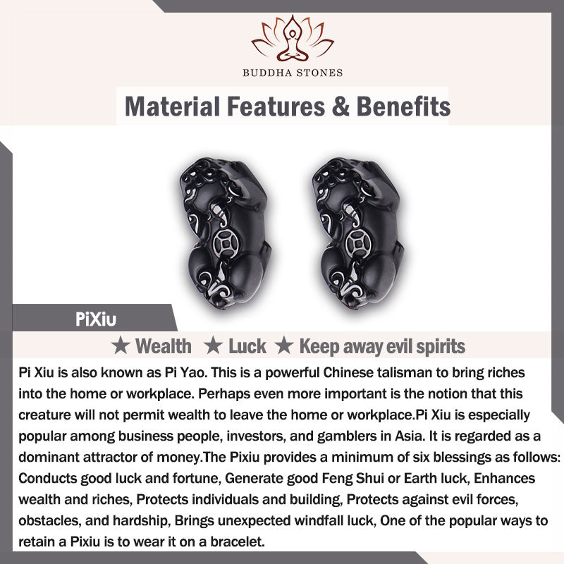 FengShui Gold Sheen Obsidian PiXiu Wealth Necklace (Extra 35% Off | USE CODE: FS35)