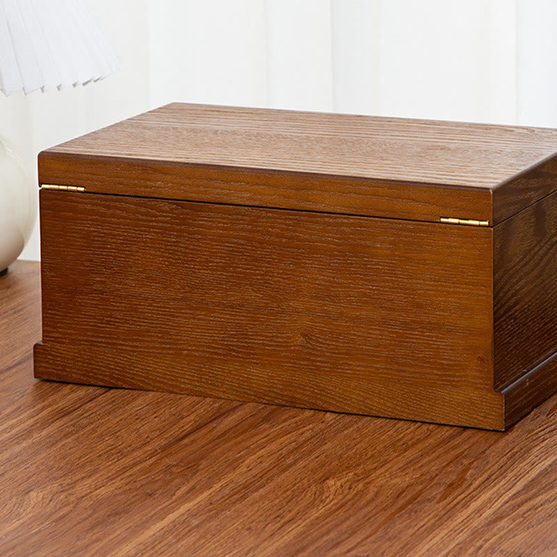 Retro Three-Layer Wooden Jewelry Storage Box & Organizer
