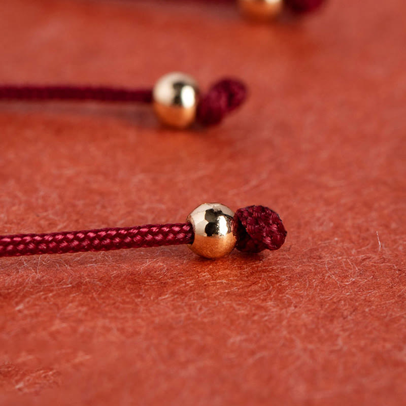 Garnet Cinnabar PiXiu Blessing Calm String Bracelet