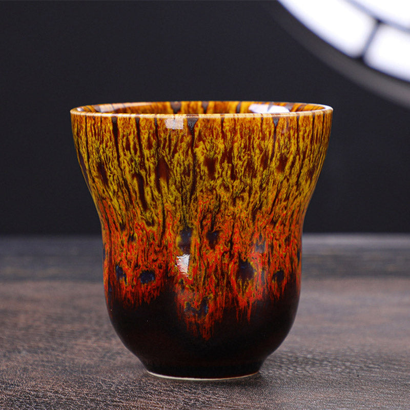 Vintage Kiln Change Design Ceramic Coffee Mug Tea Cup 150ml