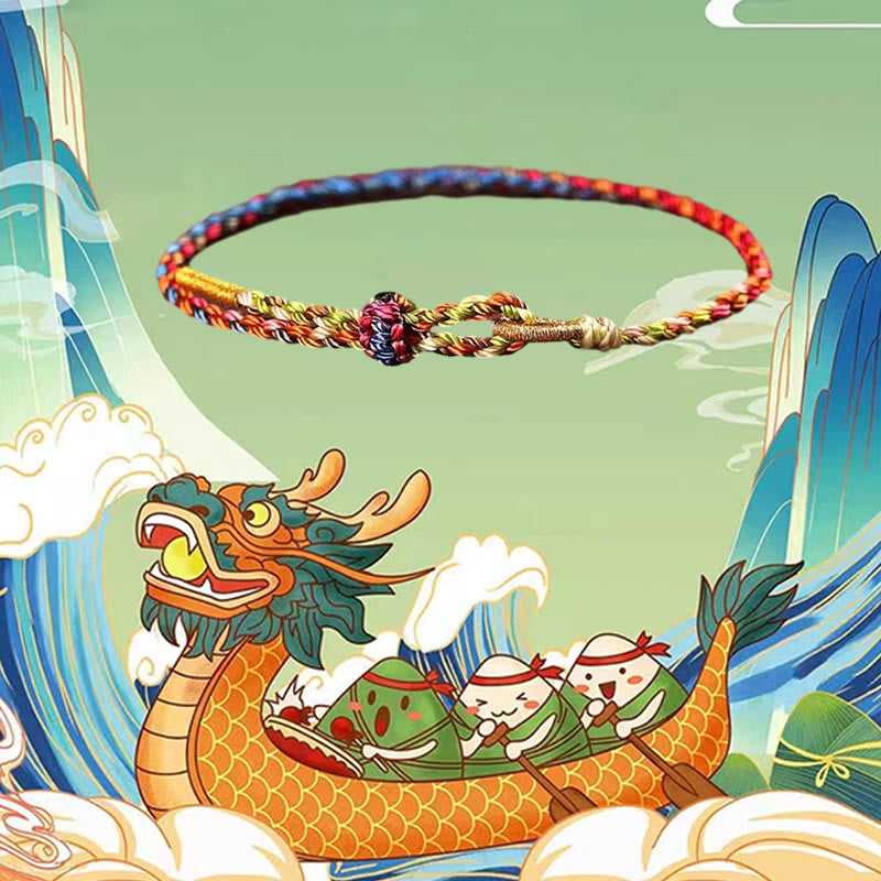 Handcrafted Multi-Color Braided Red String Bracelet for Children and Adults