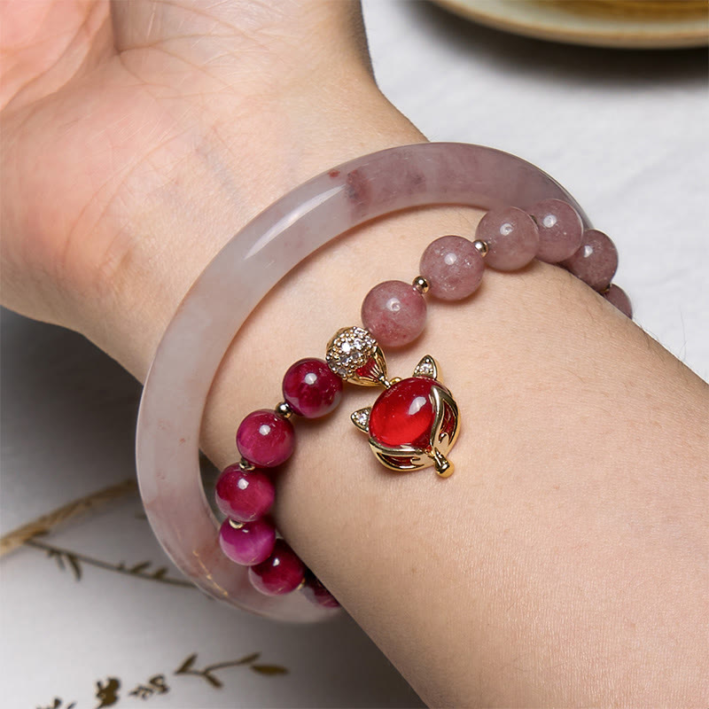 Enhance Happiness and Joy Purple Bracelet Bangle Bundle