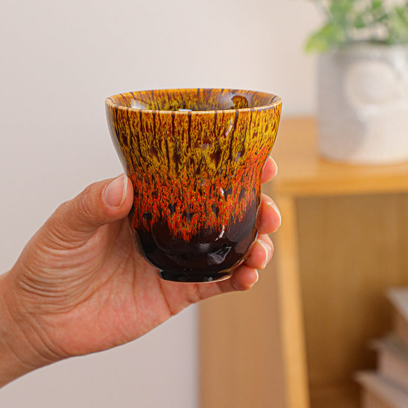 Vintage Kiln Change Design Ceramic Coffee Mug Tea Cup 150ml