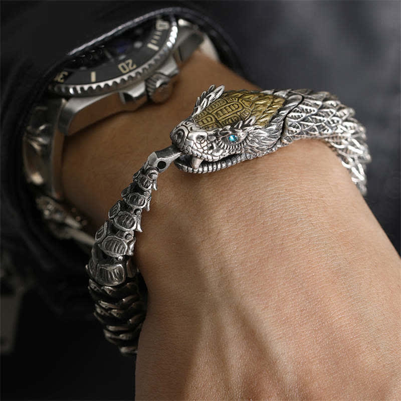Dragon Snake Handmade Amulet Protection Chain Bracelet