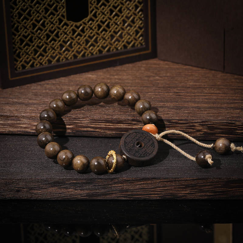 Ebony Wood Mountain Ghosts Spend Money Balance Bracelet