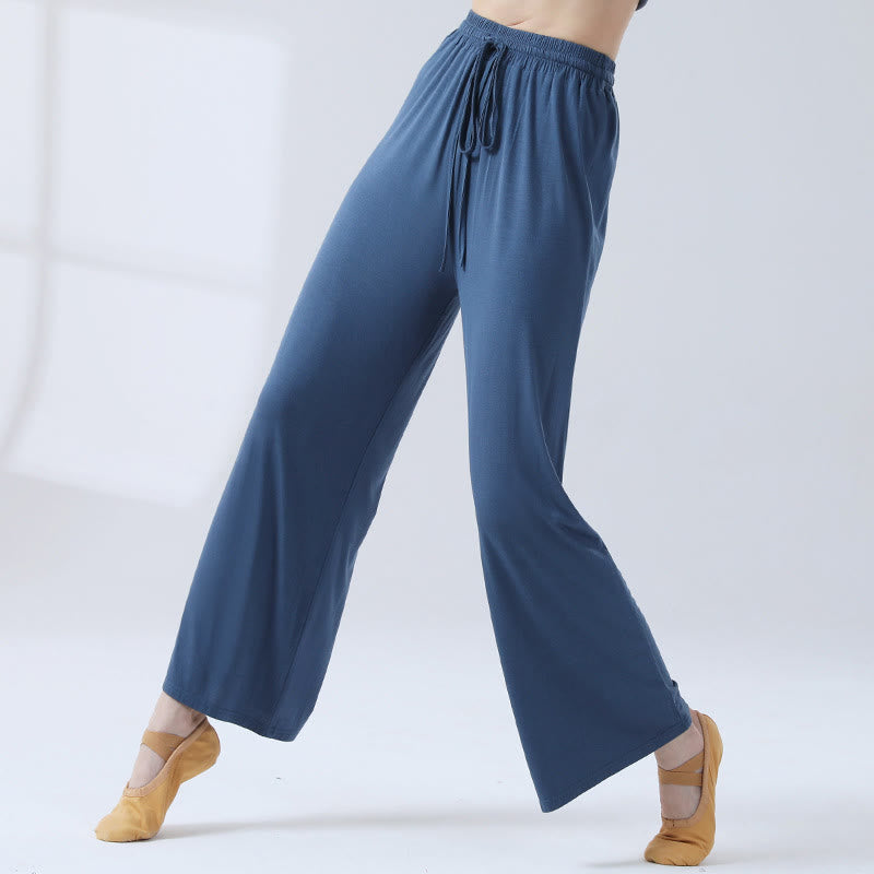 Soft Modal Flowing Wide-Leg Yoga Meditation Pants