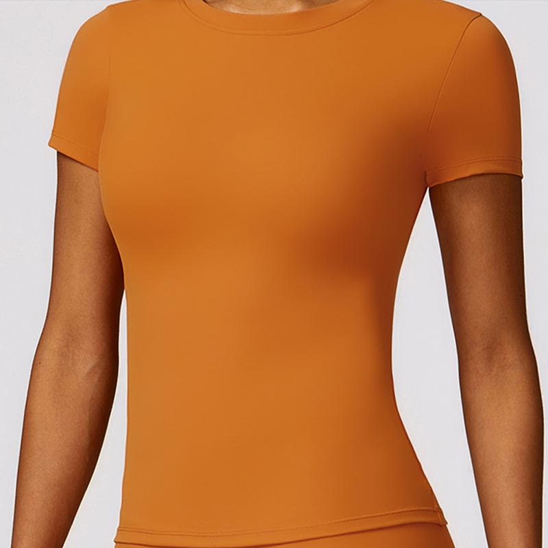 Women Short Sleeve T-Shirt Top High Waist Leggings Pants For Sports Yoga