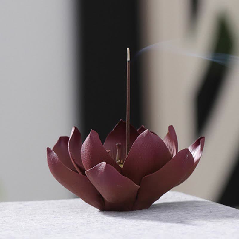 Intricate Tibetan Lotus Motif Incense Burner & Meditation Vessel