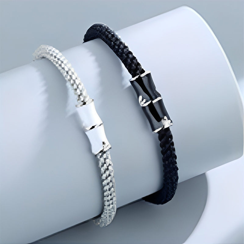 Bamboo Pattern Healing Couple Rope Bracelet