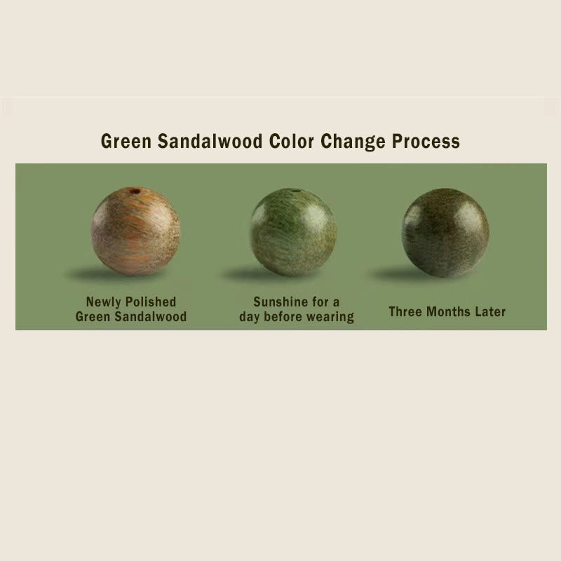 Natural Green Sandalwood Bodhi Seed Soothing Bracelet