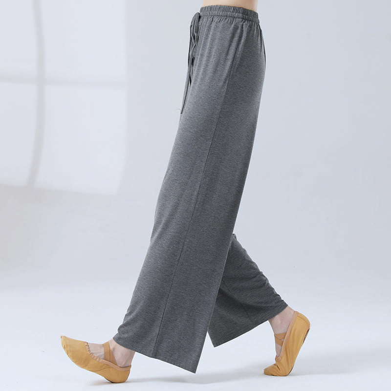 Soft Modal Flowing Wide-Leg Yoga Meditation Pants