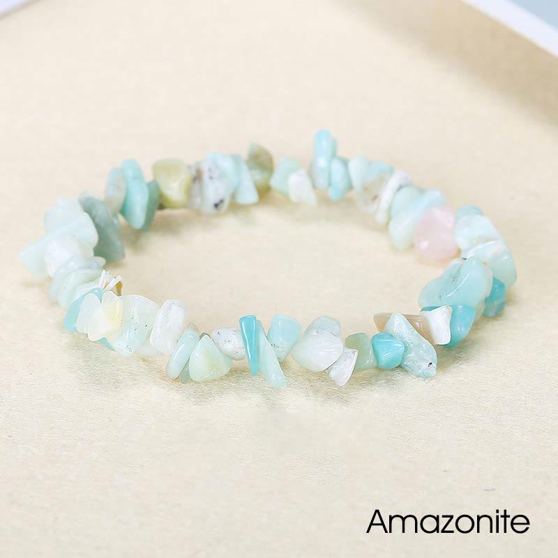 Irregular Cut Crystal Stone Bracelet | Natural Energy Anchor