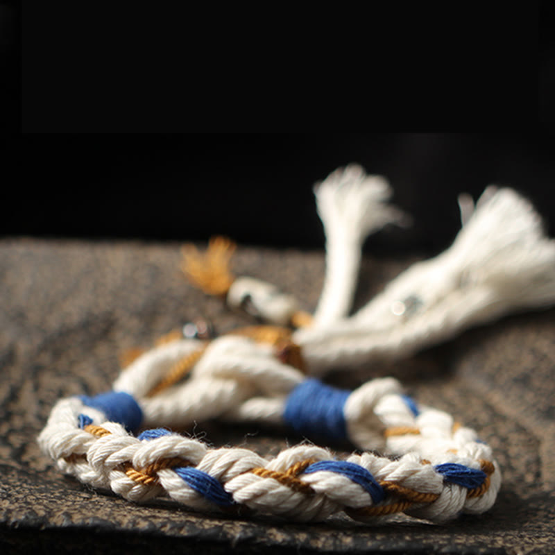 Tibet Zakiram Goddess of Wealth Thangka Handmade Luck Bracelet