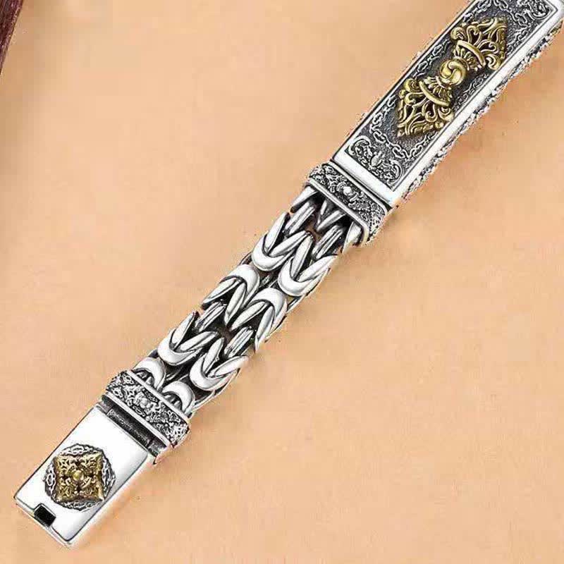 Vajra Dorje Twisted Braided Pattern Copper Balance Bracelet