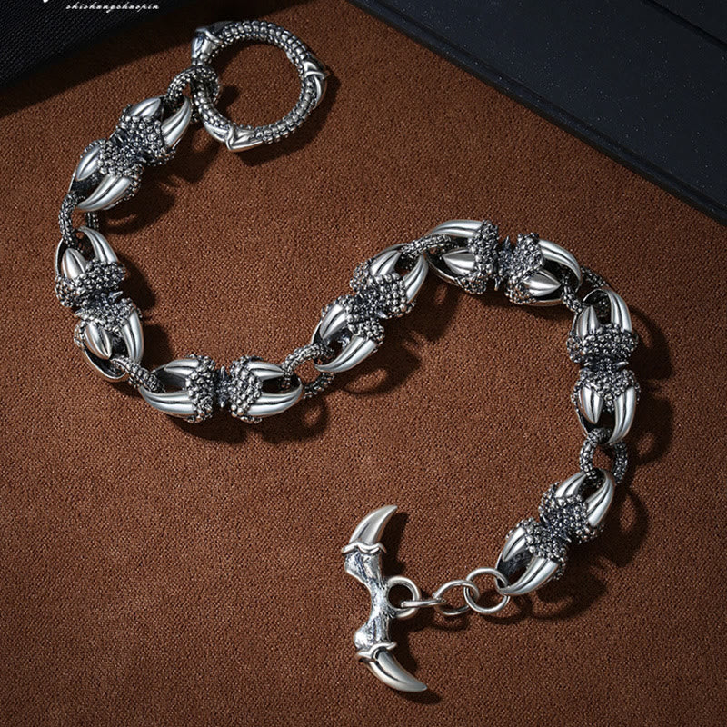 Dragon Claw Engraved Strength Protection Bracelet