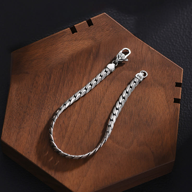 Double Dorje Vajra Strength Punk Copper Chain Bracelet Necklace
