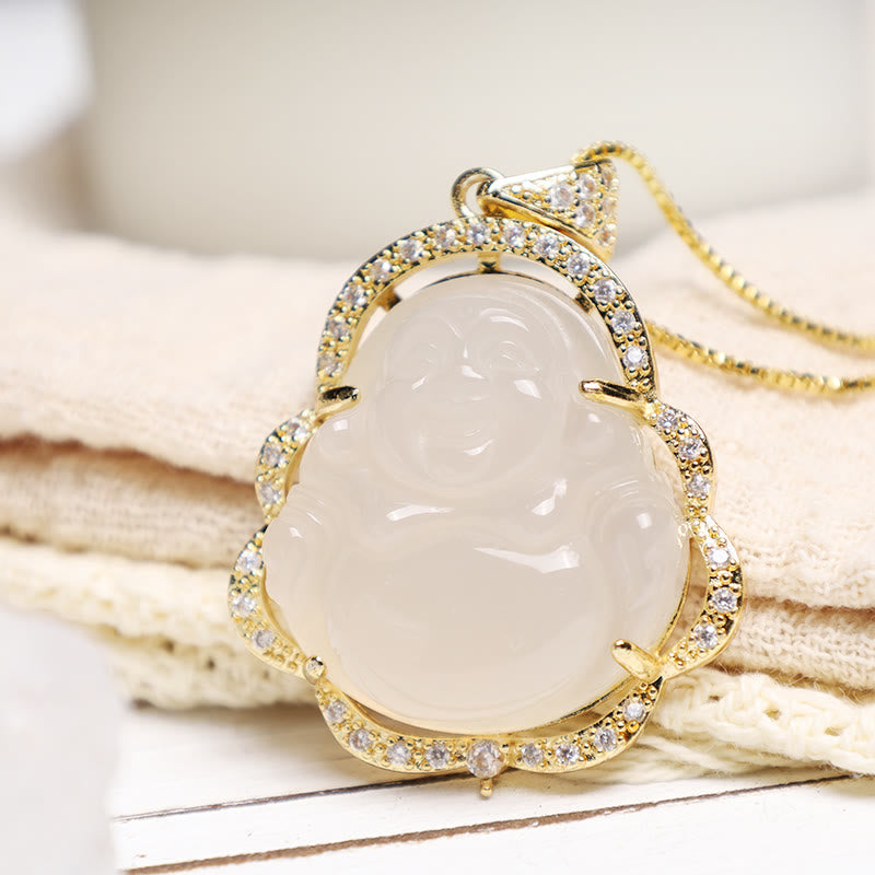 Good Luck Laughing Buddha Necklace