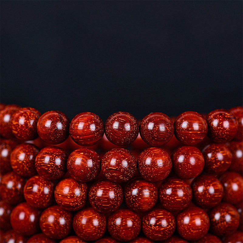 Tibetan Small Leaf Red Sandalwood Balance Bracelet