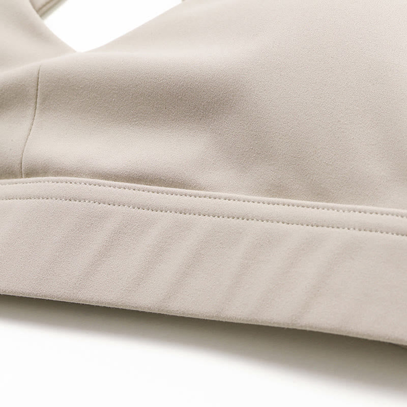 Gym Sports Yoga Backless Bra Crop Tank Top Breathable Shorts