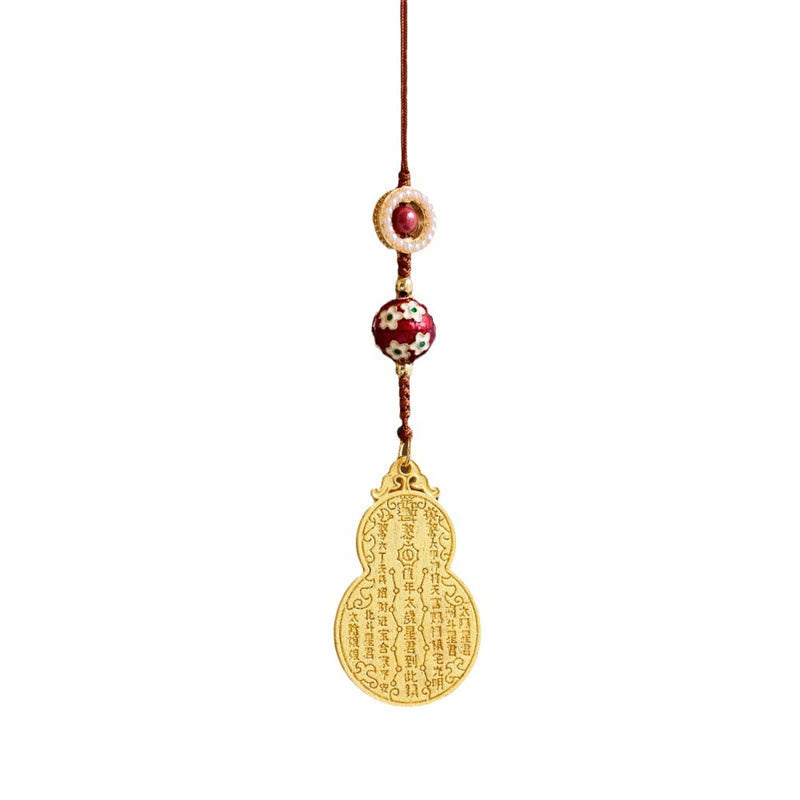 Wu Lou Gourd Fu Character Tai Sui Amulet Fortune Phone Hanging Decoration Key Chain