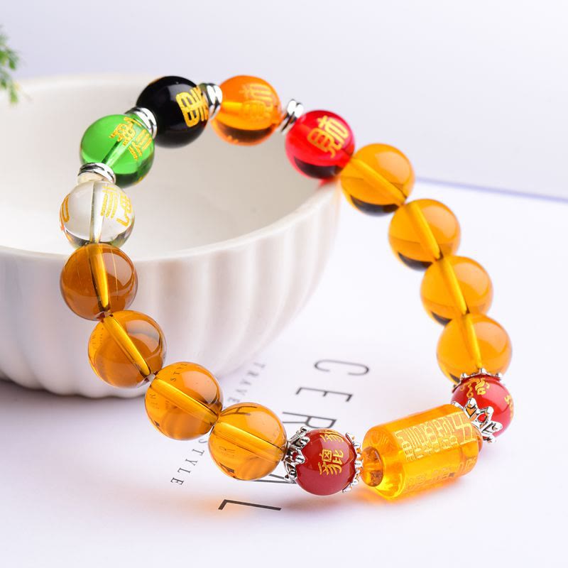 Natural Citrine Fortune Happiness Bracelet