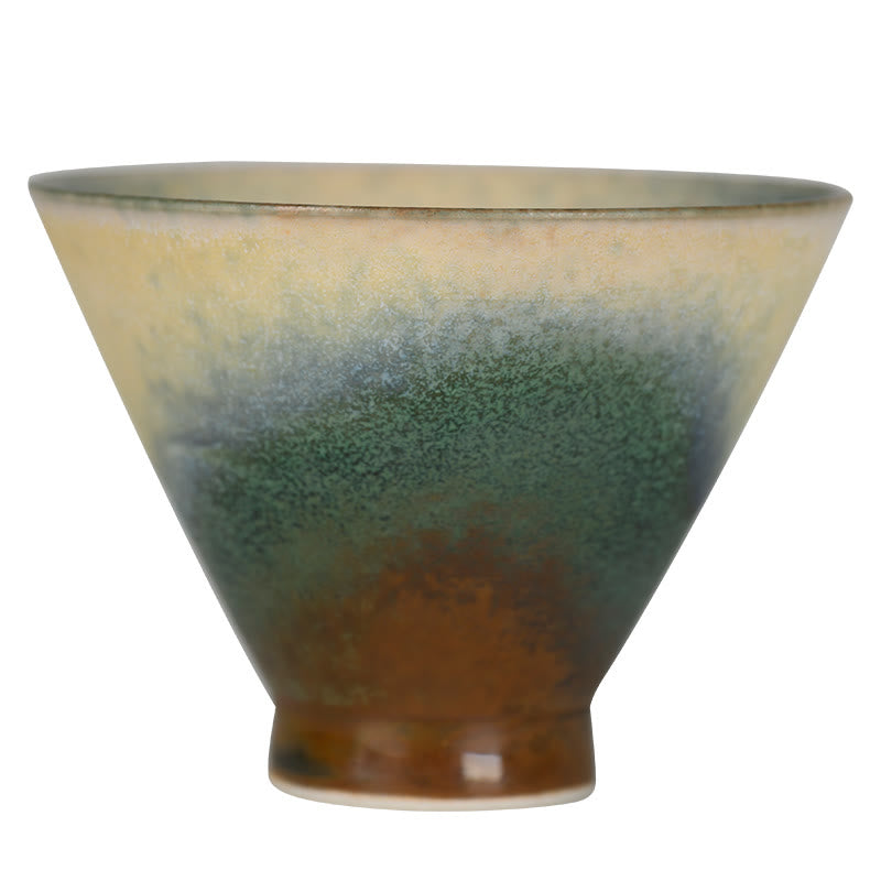 Vintage Furnace Transmutation Kiln Porcelain Teacup Kung Fu Tea Cup