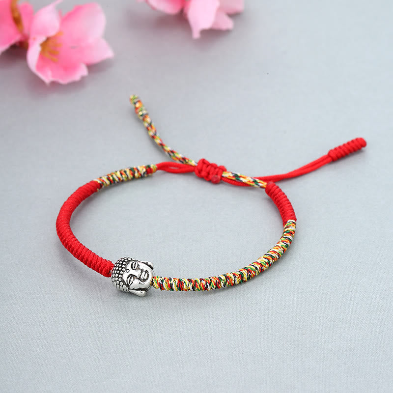 Handmade Colorful King Kong Knot Buddha Serenity String Bracelet