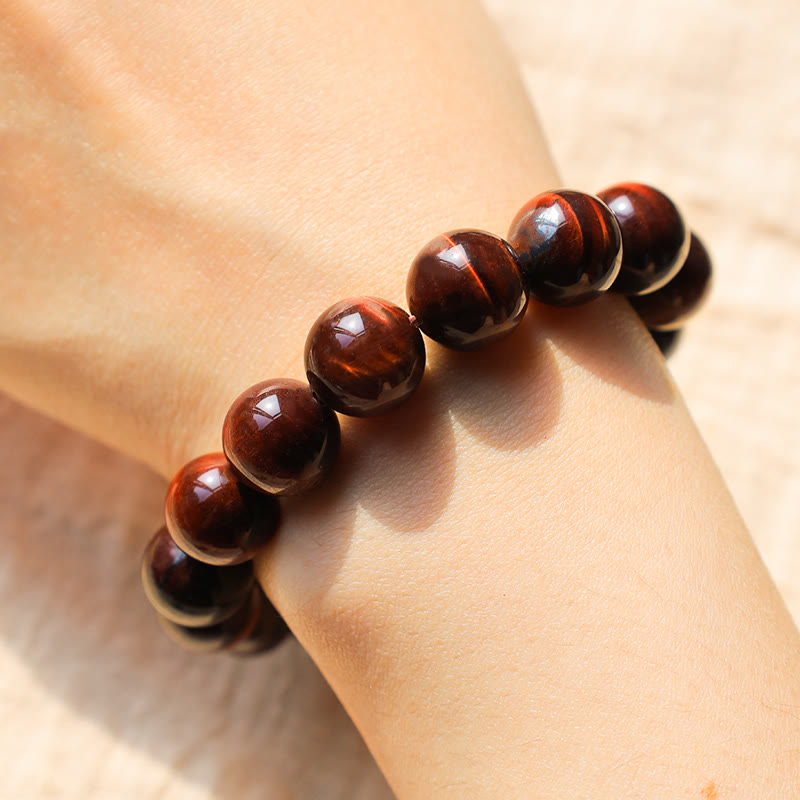 Natural Tiger Eye Beaded Grounding Bracelet