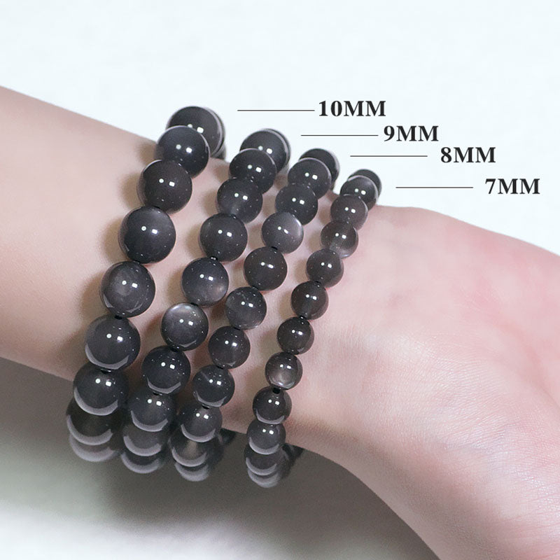 Natural Moonstone Beaded Bracelet for Emotional Harmony & Growth