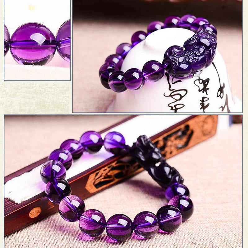 Feng Shui Amethyst Fortune Wealth Bracelet