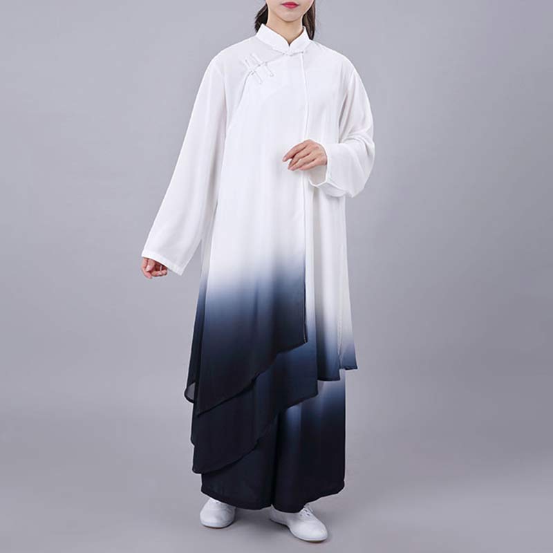 Handcrafted Silk-Linen Gradient Flow Meditation and Tai Chi Set