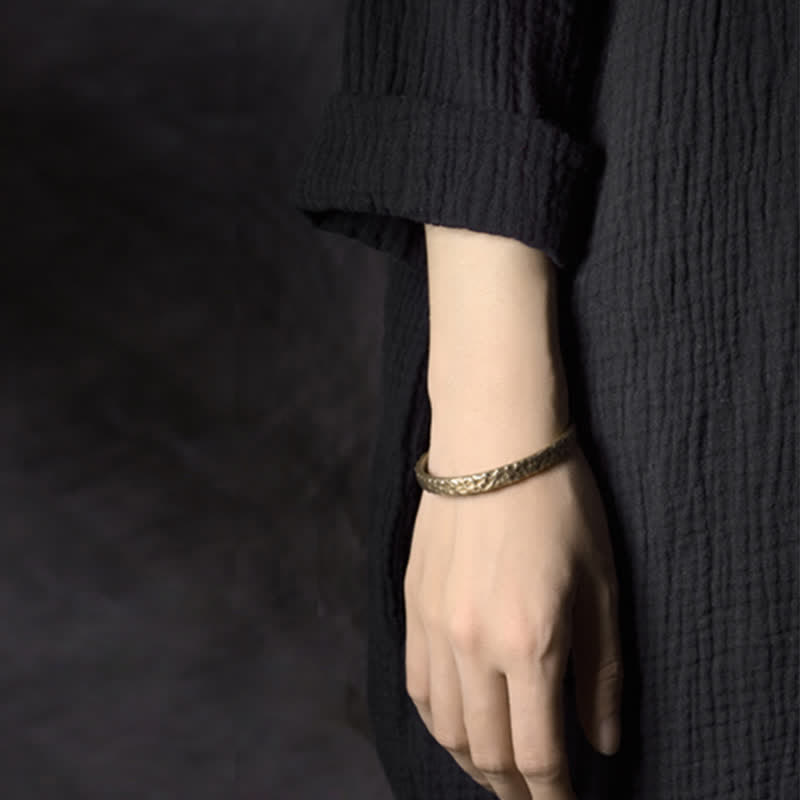 Simple Design Copper Wealth Cuff Bracelet