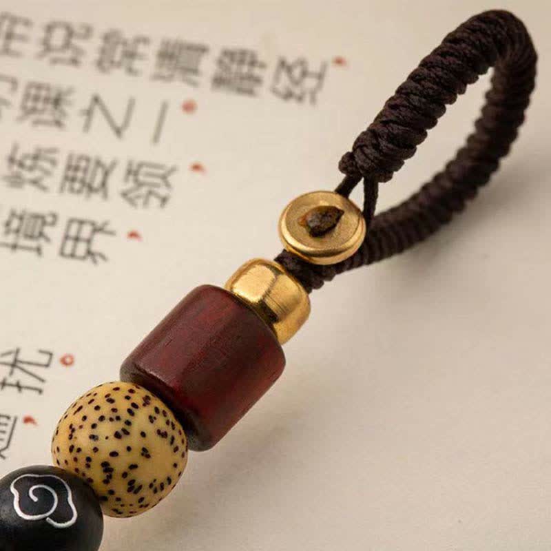Handmade Brass and Copper Pixiu Energy Conductor Keychain