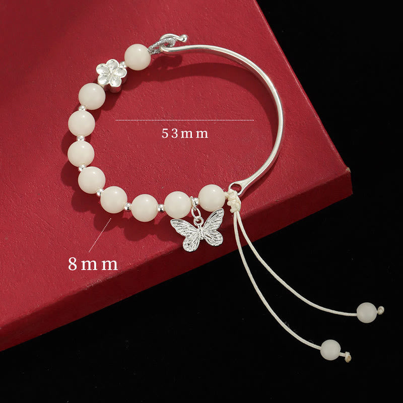Bodhi Seed Butterfly Lotus Luck Wealth Bracelet Bangle