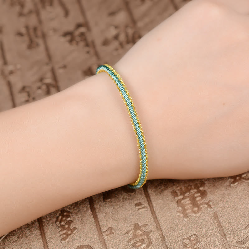 Two-Color Rope Handcrafted Eight Thread Peace Knot Bracelet (Extra 30% Off | USE CODE: FS30)
