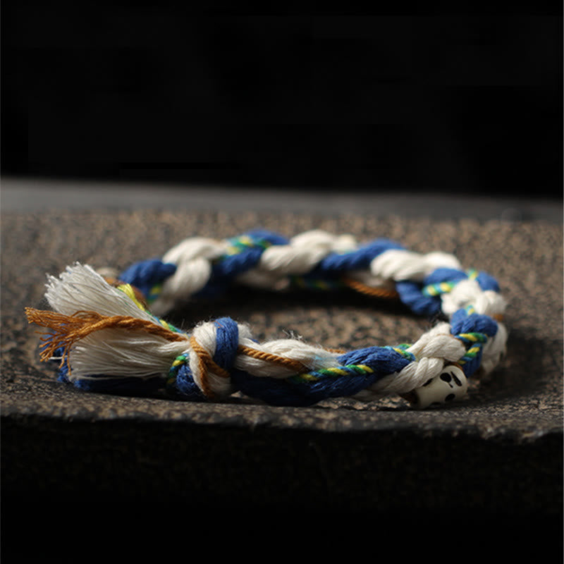 Tibetan Zakiram Goddess of Wealth Bead Engraved Handmade Luck Bracelet