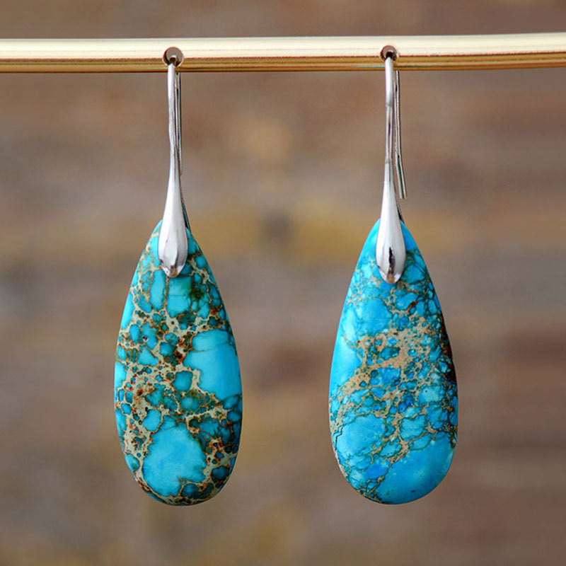 Emperor Stone Crystal Happiness Earrings