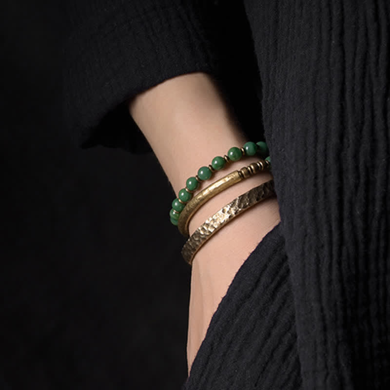 Simple Design Copper Wealth Cuff Bracelet