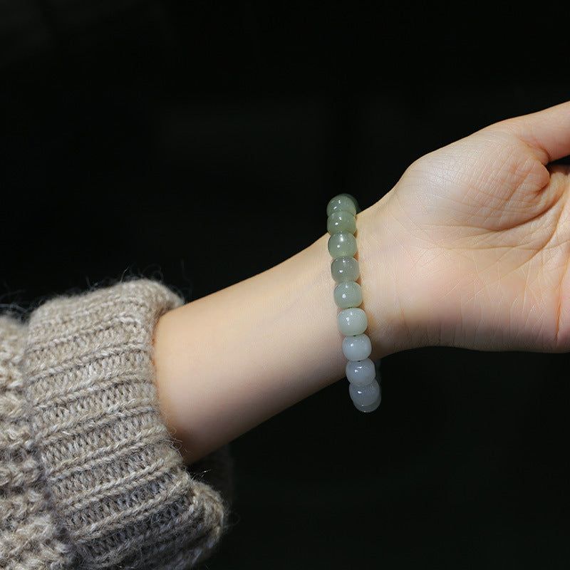 Gradient Jade Luck Blessing Bracelet