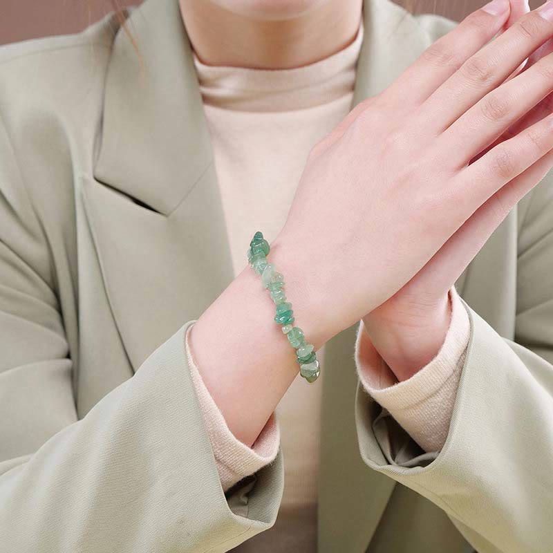 Irregular Cut Crystal Stone Bracelet | Natural Energy Anchor